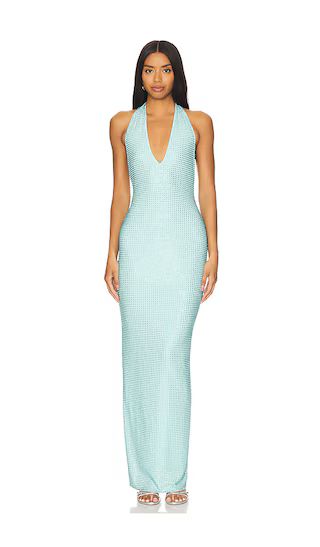 Adriana Maxi Dress in Turquoise | Revolve Clothing (Global)