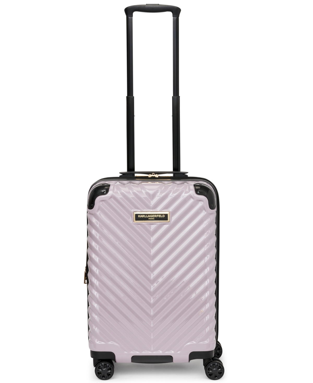 Karl Lagerfeld Chevron 21" Hardside Carry-On Spinner | Macys (US)