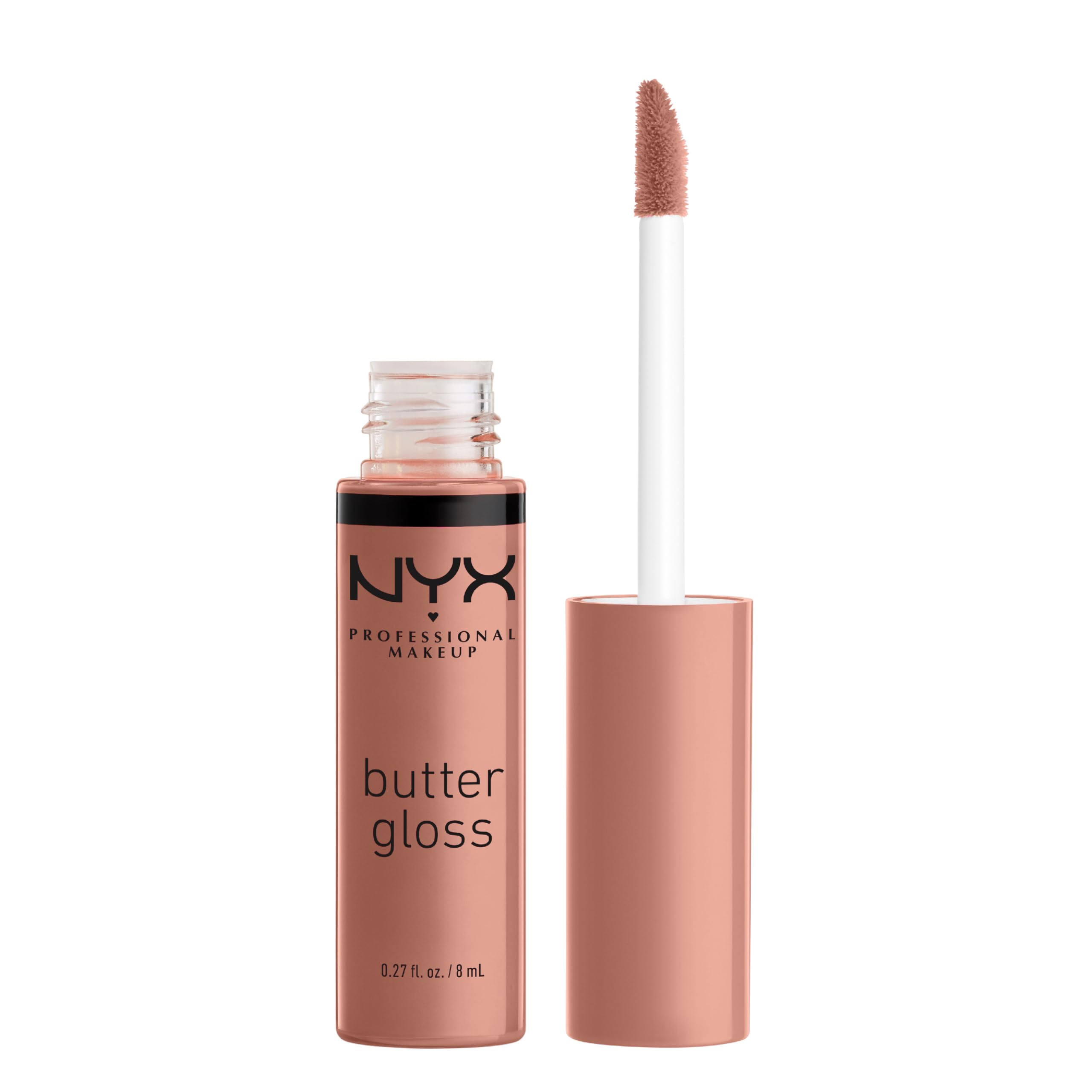 NYX PROFESSIONAL MAKEUP Butter Gloss, Non-Sticky Lip Gloss - Madeleine (Mid-Tone Nude) | Amazon (US)