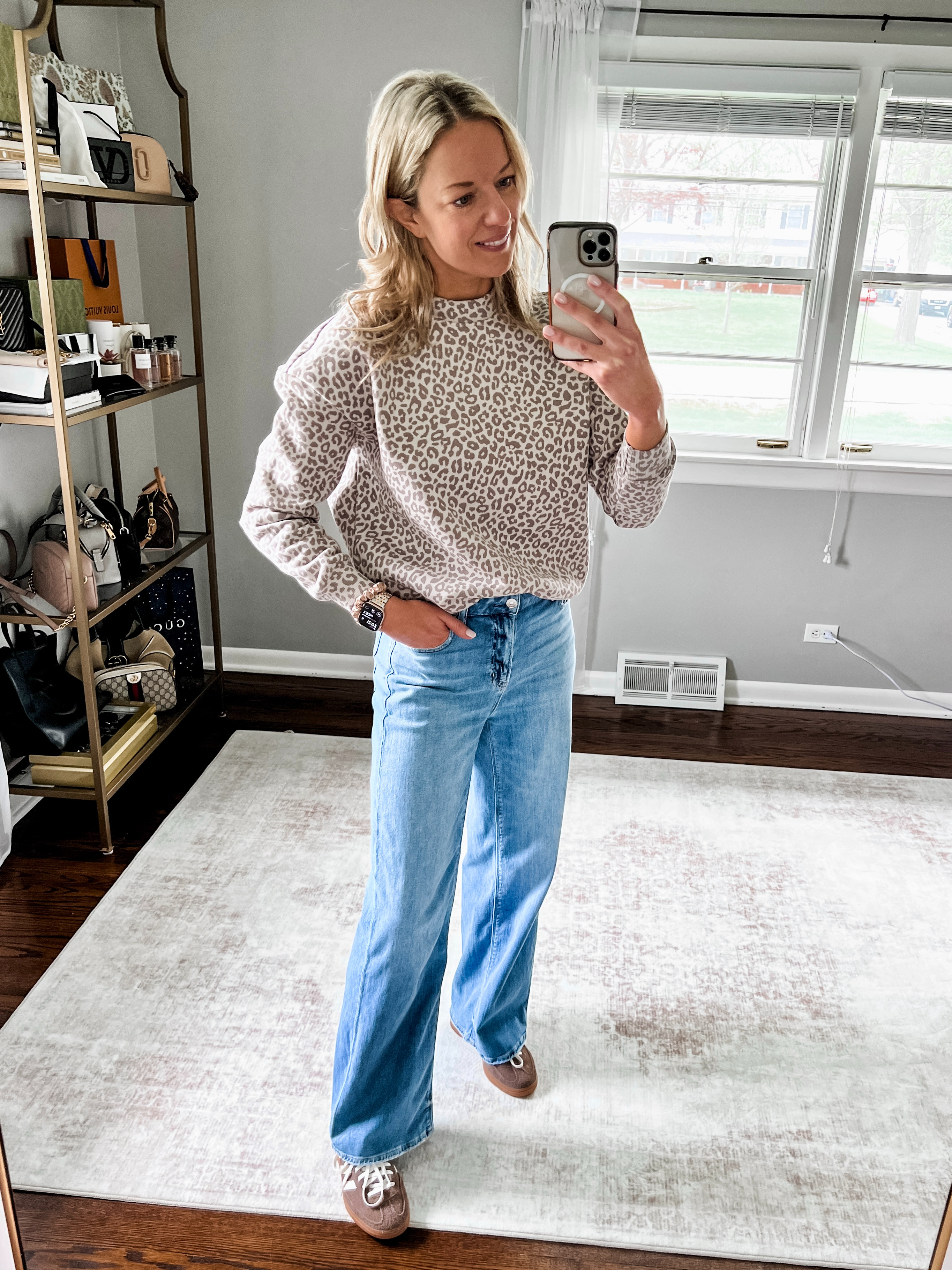 Casual weekend outfit idea!

Wearing XS in the sweatshirt
Wearing 2 Long in the jeans
Sneakers are TTS 

 #LTKgrwm #LTKSaleAlert #LTKTravel