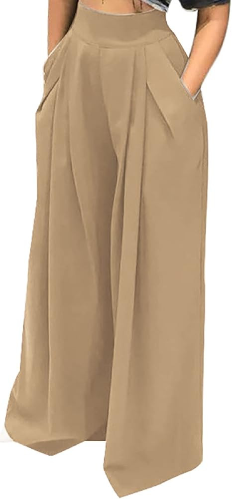 Pleated Wide Leg Pants | Amazon (US)