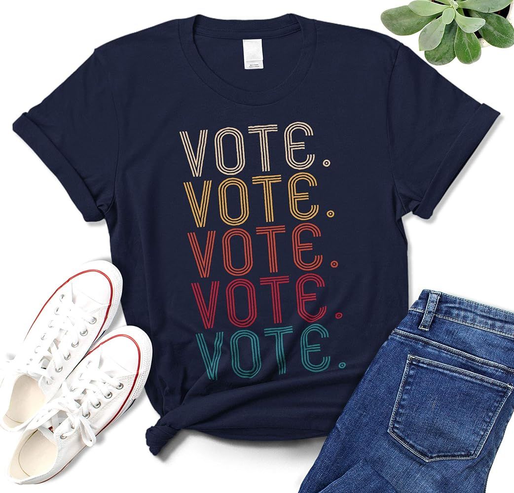 Vote - Election Shirt for Women or Men Vintage Retro Voting Right 19th Amendment Woman Right T-Sh... | Amazon (US)