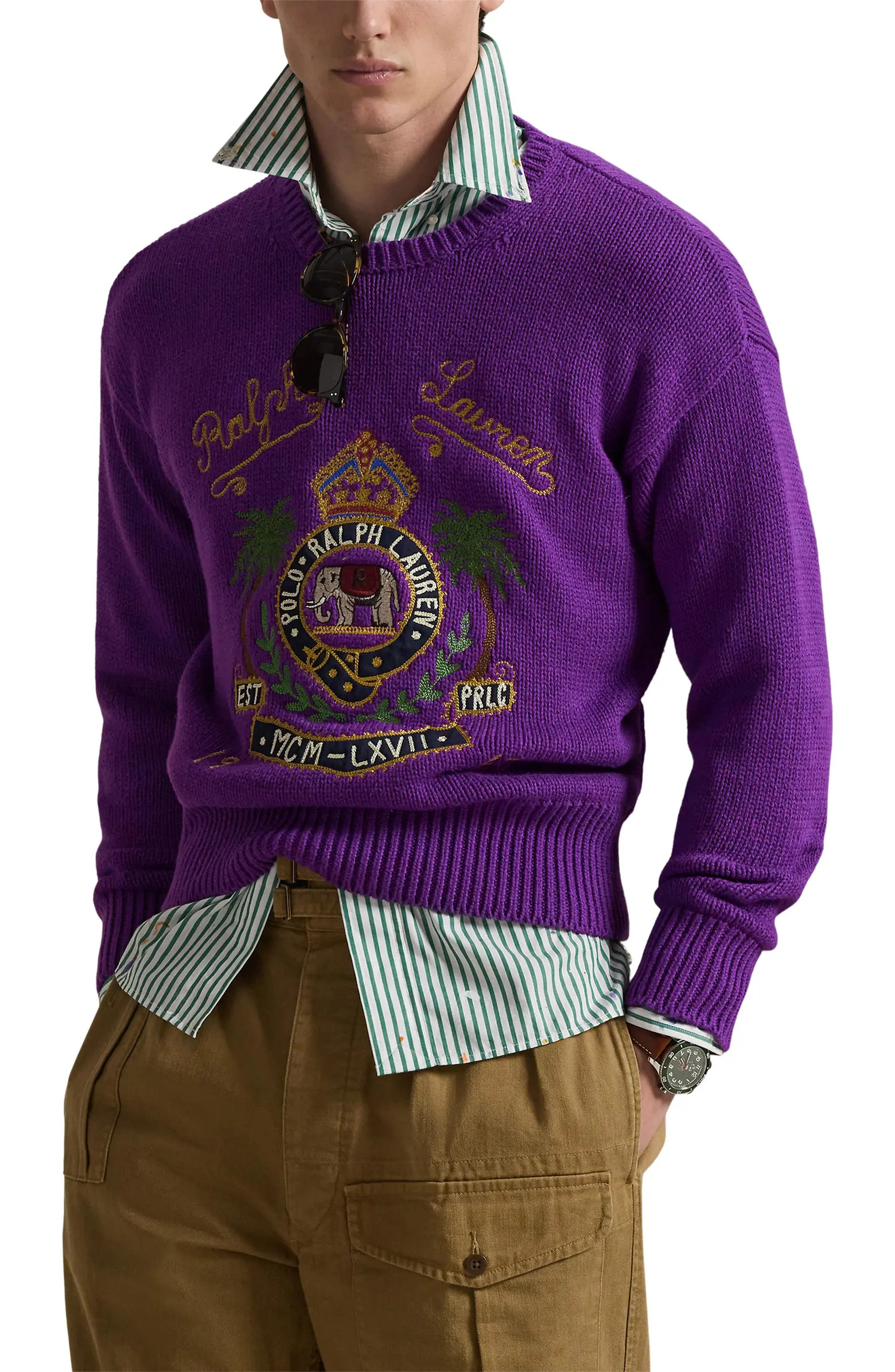 Embroidered Cotton Sweater | Nordstrom