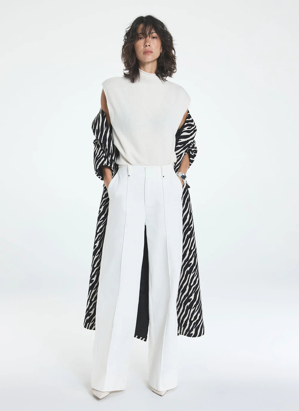 White Wide Leg Jeans | Mint Velvet