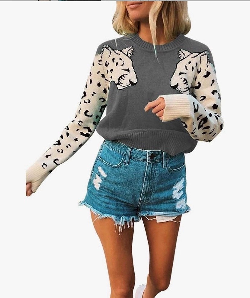 Designer lookalike for half the price. So cute for a date or girls night. Comes in more colors.  


#datenight #girlsnight #sweater #leopardsweater #amazon #designerdupe #lookalike  
#LTKWorkwear #winteroutfitwomen

#LTKOver40 #LTKSeasonal #LTKU