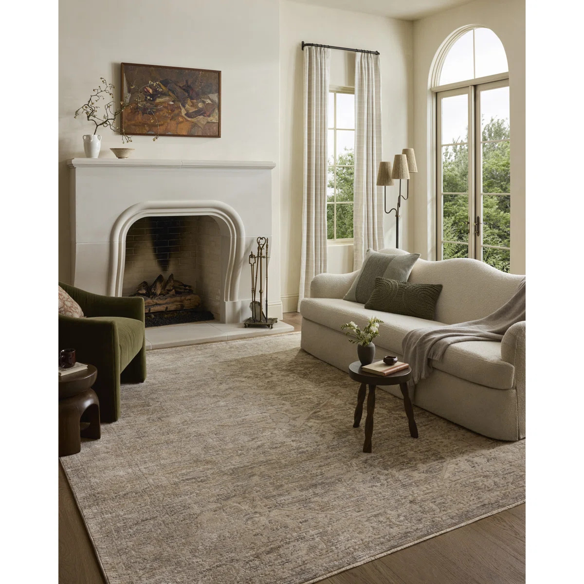 Loloi Clarisse Smoke / Natural Area Rug | Wayfair North America