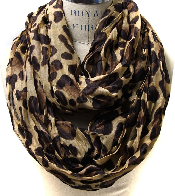 Scarfand's Classic Leopard Print Infinity Scarf | Amazon (US)