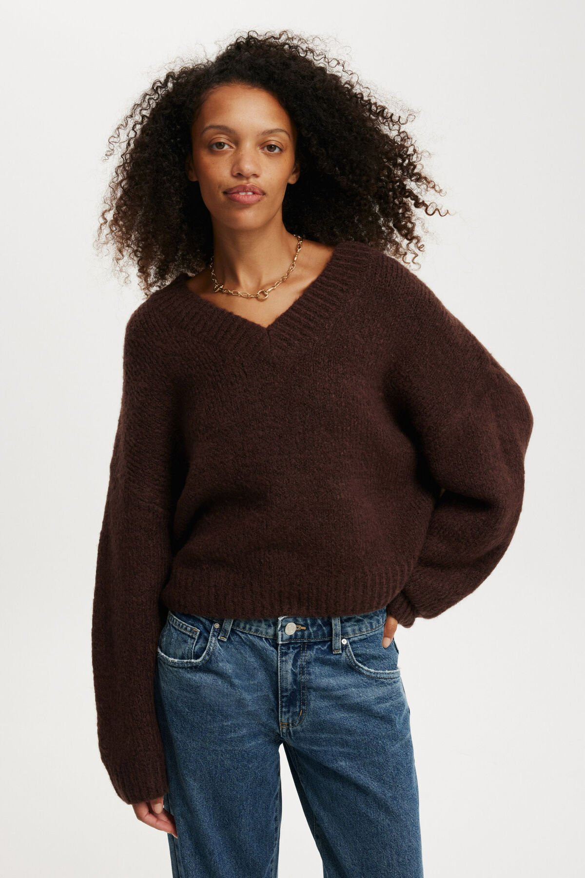 Luxe V-Neck Pullover | Cotton On (ANZ)