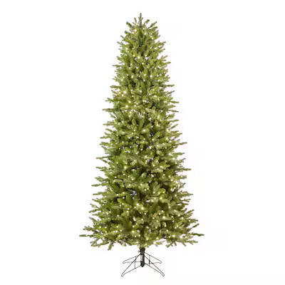 GE 7.5-ft Slim Aspen Fir Easy Shape Pre-lit LED Artificial Christmas Tree | Lowe's