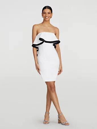 Kami Strapless Ruffle-Front Dress - Gabrielle Union Collection - New York & Company | New York & Company