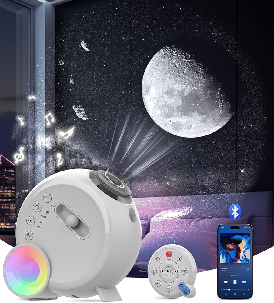 Galaxy Projector,Star Projector,Room Light Projector with Night Light and Timer for Kids, Ceiling... | Amazon (US)