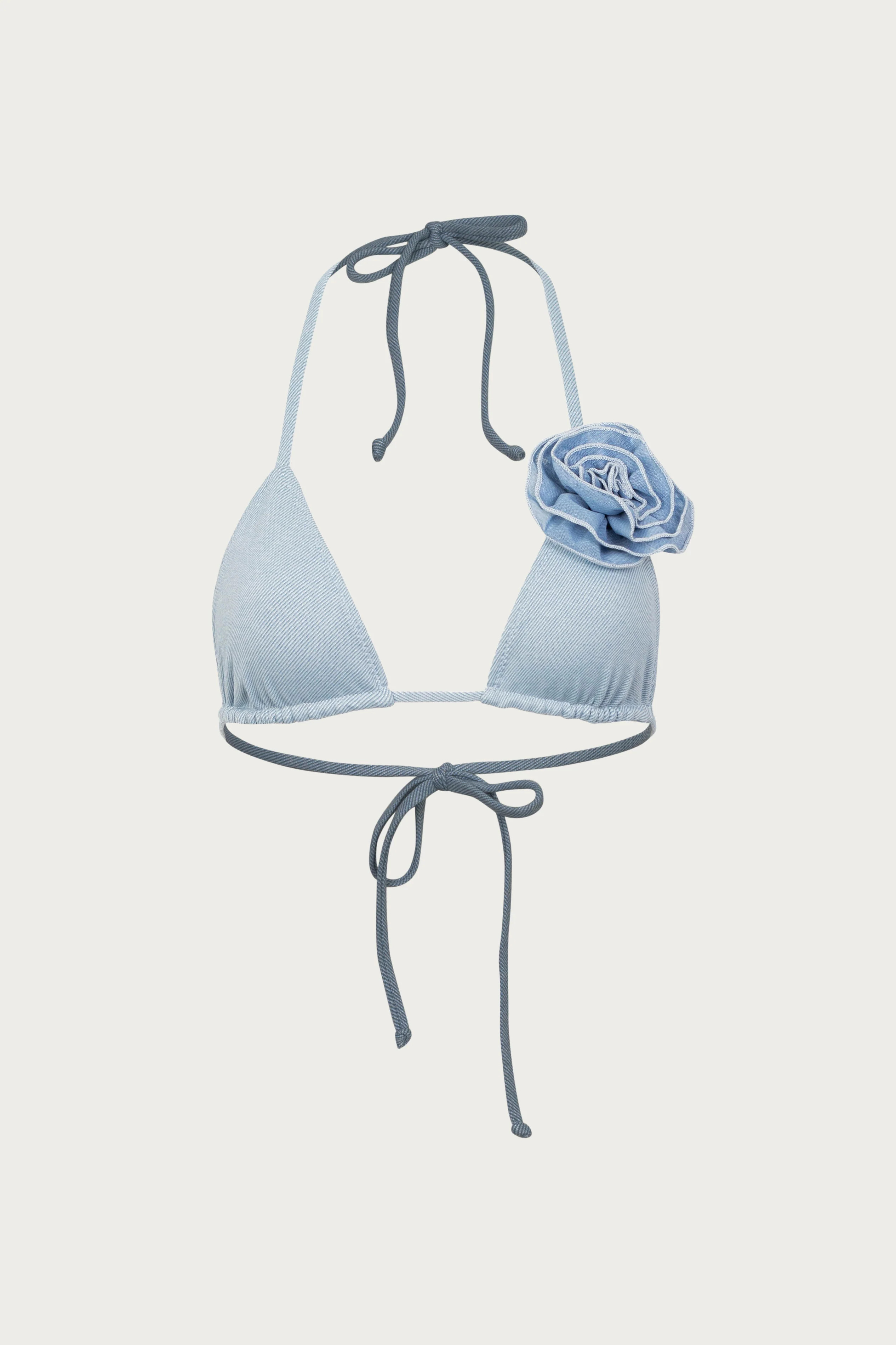 Rose Triangle Top (Denim/Denim) | SAME