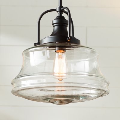 Nadine 1-Light Schoolhouse Pendant | Wayfair North America