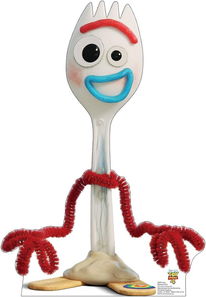 Cardboard People Forky Life Size Cardboard Cutout Standup - Disney Pixar Toy Story 4 (2019 Film) | Amazon (US)