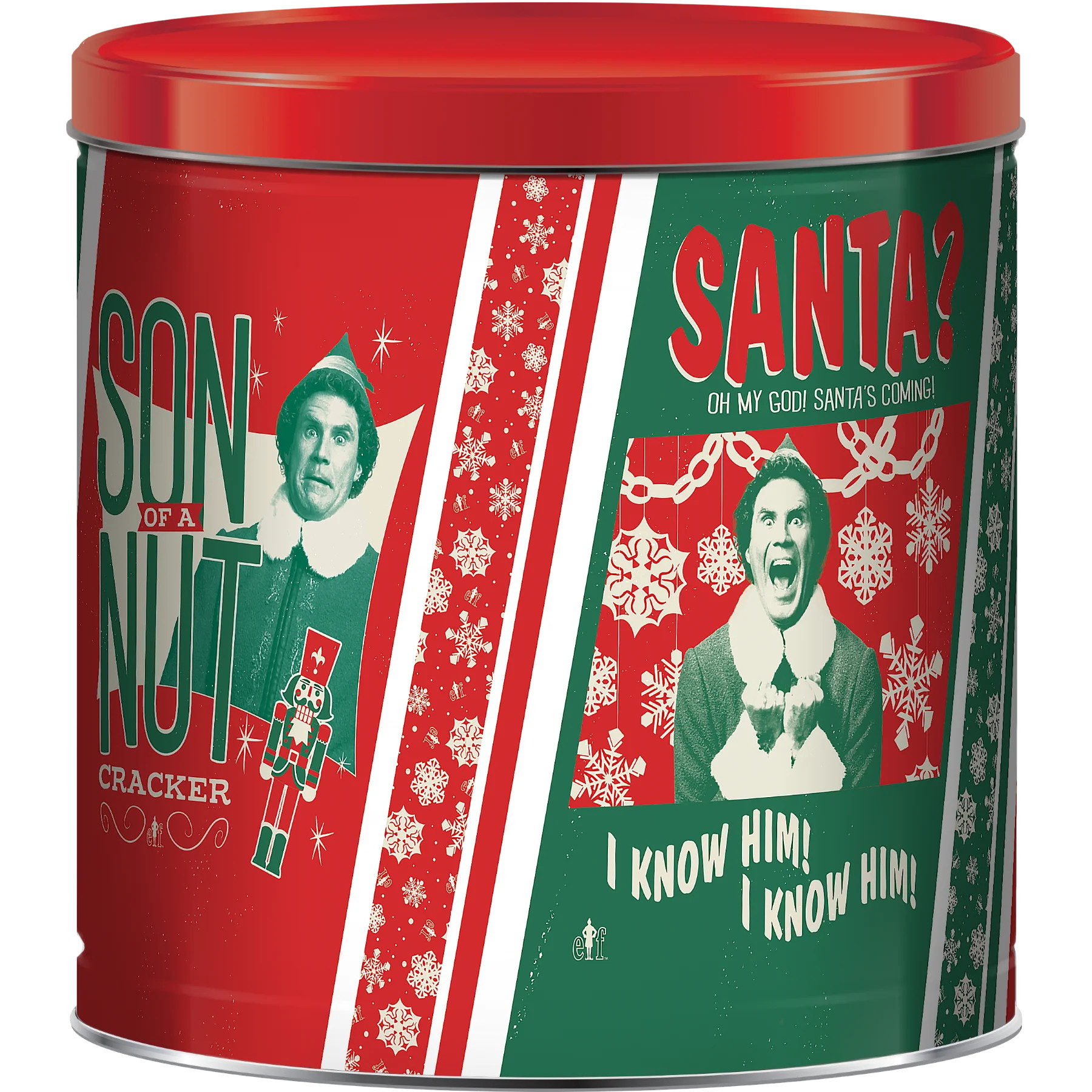 GiftPop Christmas Popcorn Tin, Warner Brothers Elf Movie, Assorted Popcorn, 21 ounces | Walmart (US)