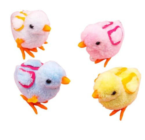 Lanhuiddup 4 Pcs Wind-Up Jumping Chicks & Hopping Bunnies Toys with Wings for Kids – Easter Egg & Goody Bag Fillers, Toddler Party Favors, and Gifts | Amazon (US)