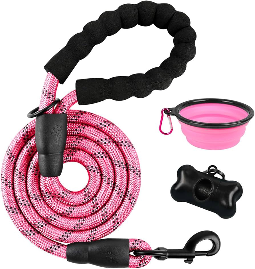 BARKBAY Dog Leashes for Large Dogs Heavy Duty Dog Leash 4/5/6 FT with Comfortable Padded Handle a... | Amazon (US)