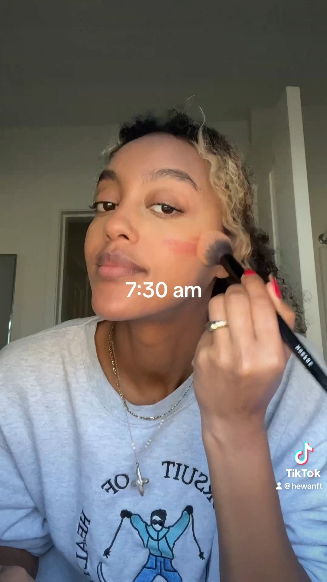 Early morning quick make up 