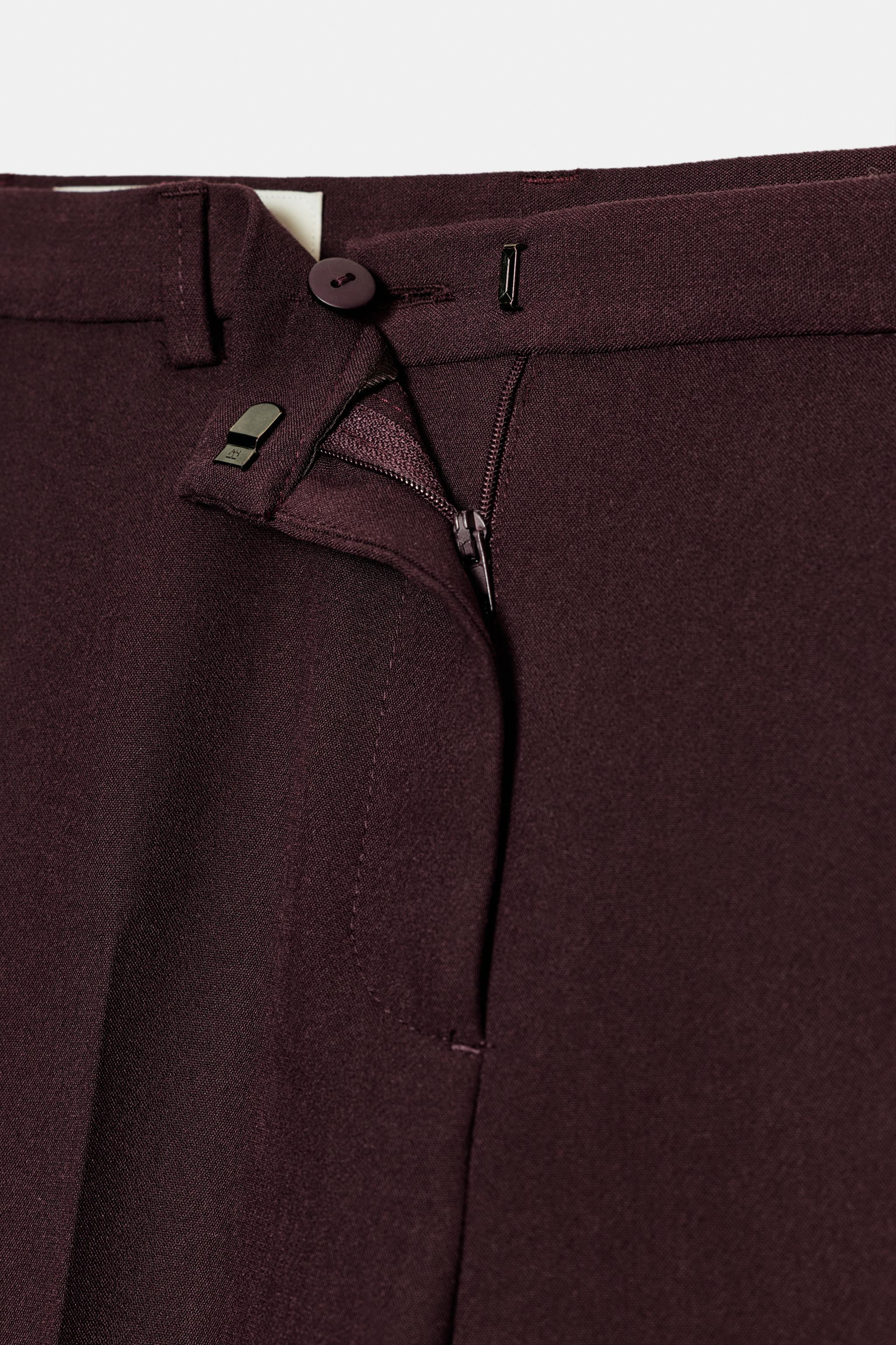 HIGH-WAIST STRAIGHT-LEG TROUSERS | Zara US