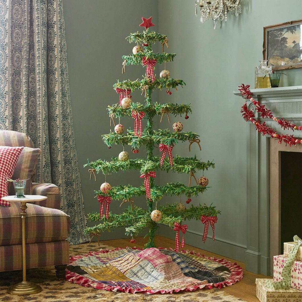 Noel Remnant Fabric Christmas Tree | GreenRow