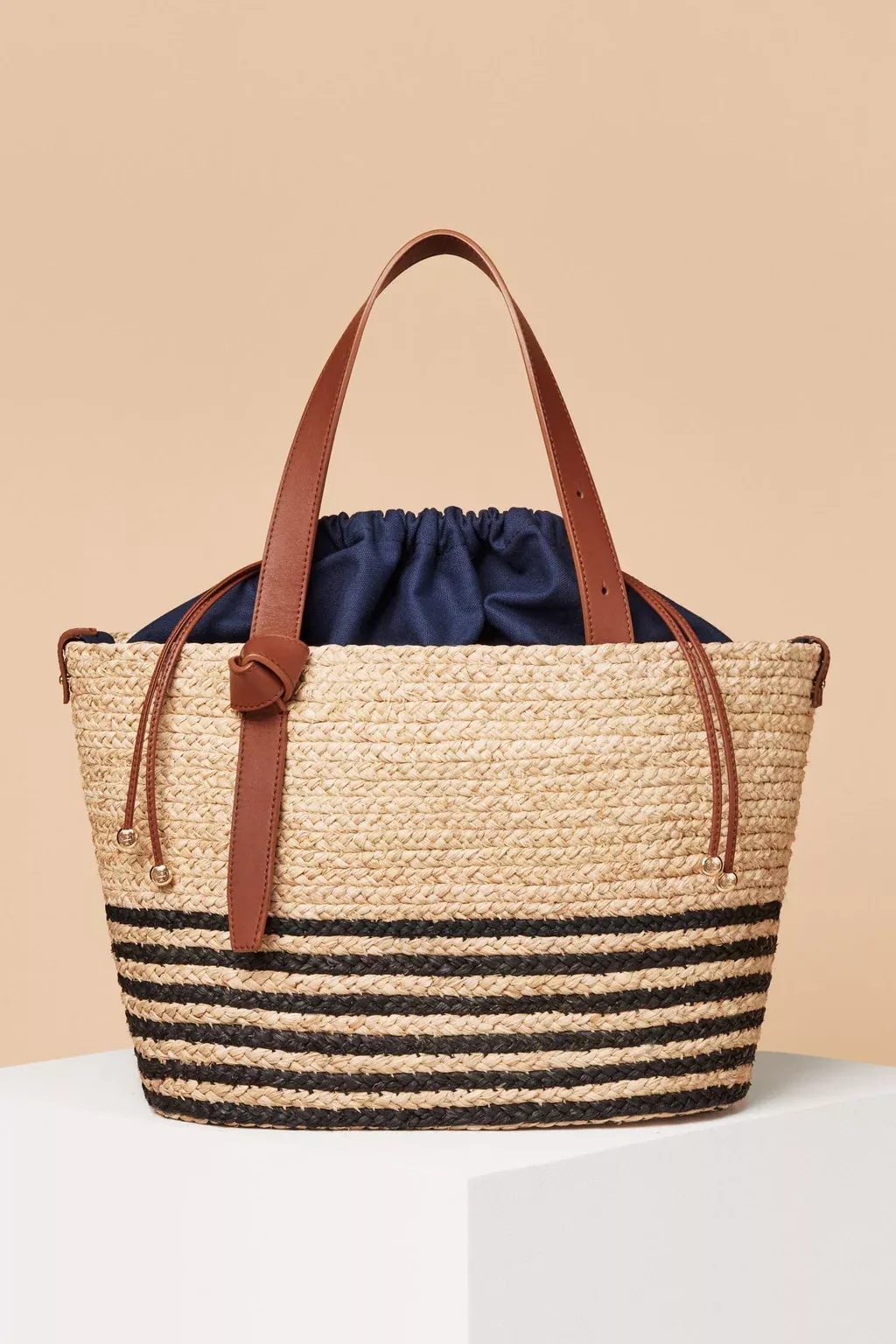 Prada Panier wicker and canvas bag curated on LTK