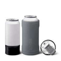 Hopsulator Trio 12/16oz Can Cooler (Matte Gray) | BruMate
