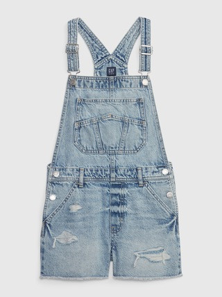 Kids Denim Shortalls with Washwell | Gap (US)