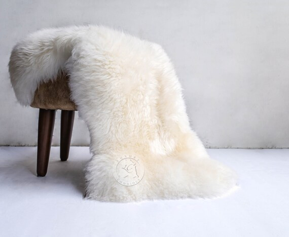 New Zealand Sheepskin, Ivory, Approx Size 2'x3' | Etsy (US)