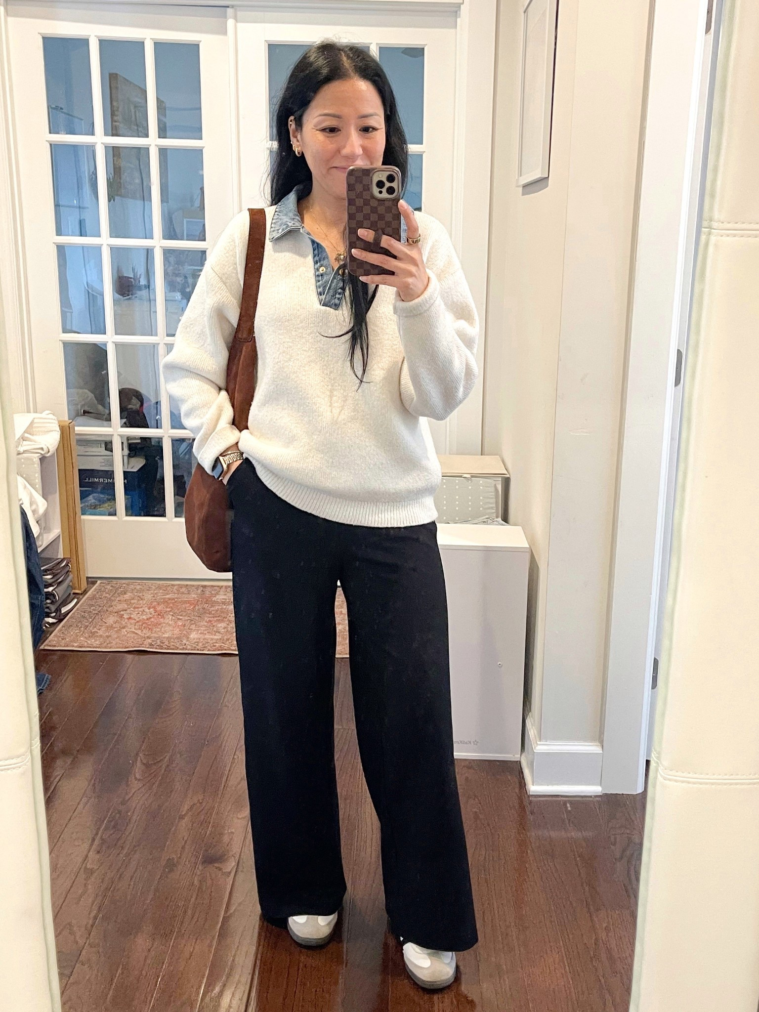 Size XS sweater (rented on Nuuly)
Size 00 pants (sized down)
Sized down 1/2 in sneakers 

#LTKOver40 #LTKSeasonal #LTKootd