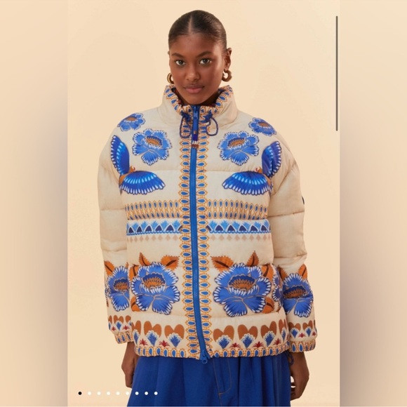 Farm Rio Ainika Sparkle Reversible Puffer Jacket | Poshmark