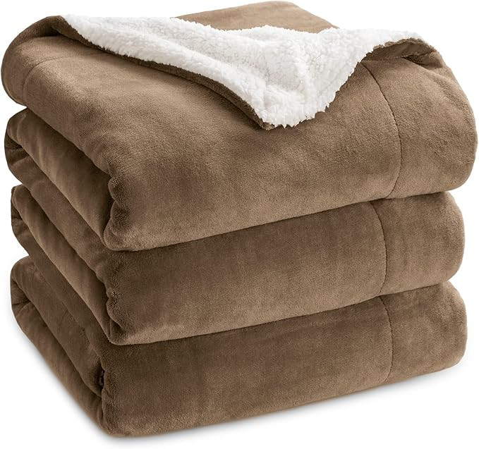 Bedsure Sherpa Fleece Blankets Queen Size for Bed - Thick and Warm, Soft Fuzzy Plush Queen Blanke... | Amazon (US)