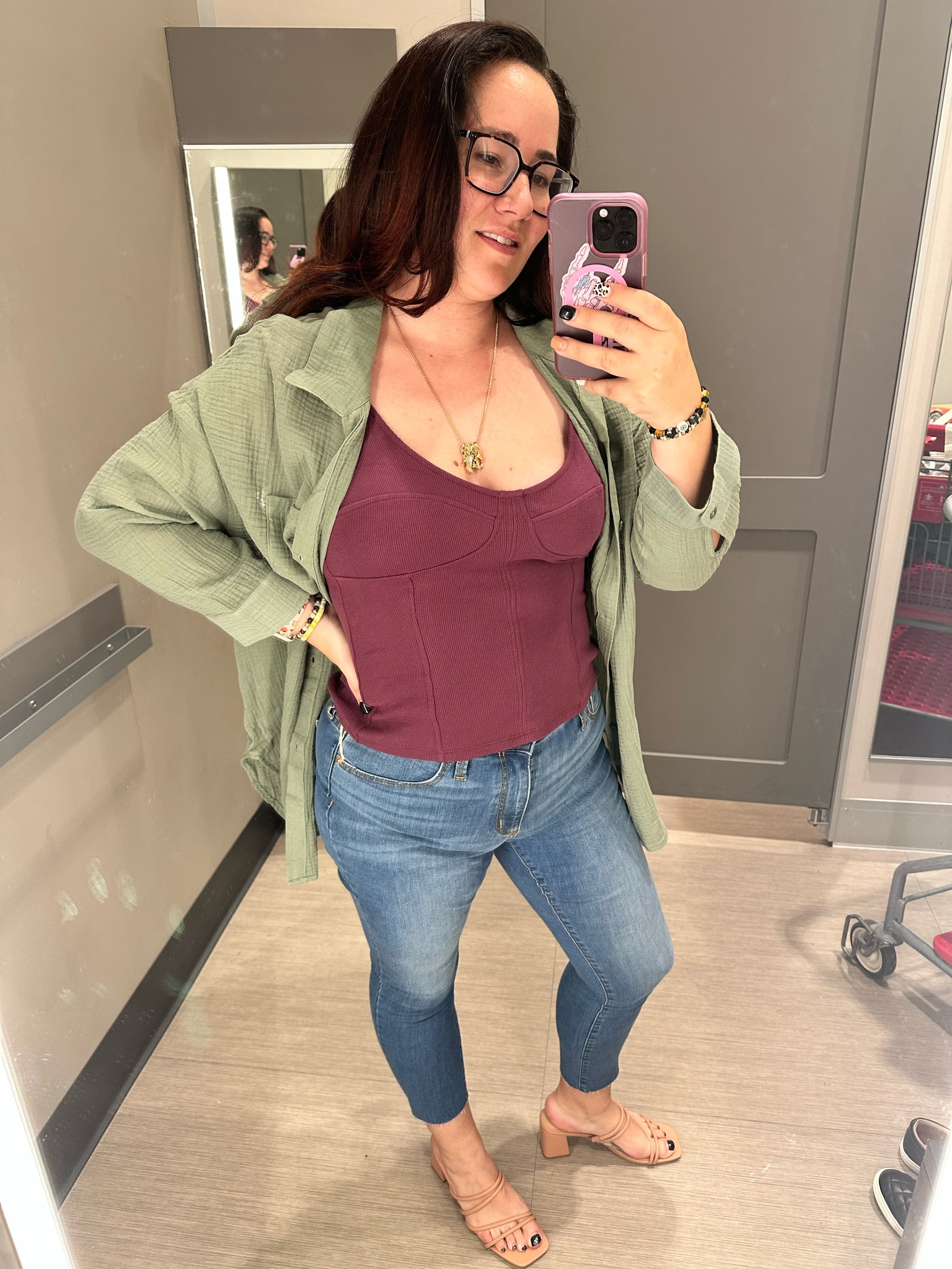 So simple with an oversized tee and a cute corset tank from @target. These strappy sandals are perfect to class up any outfit. Everything is under $30

#LTKstyletip #LTKshoecrush #LTKmidsize