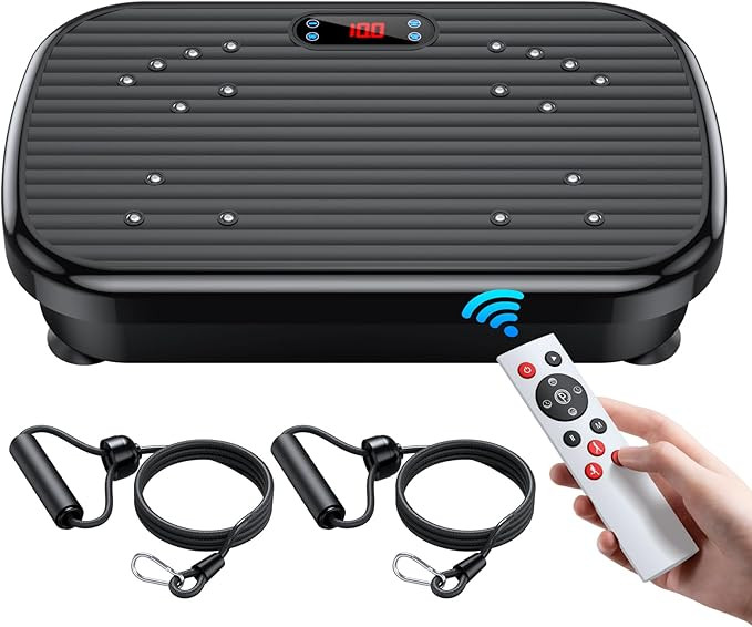 Vibration Plate Exercise Machine, Power Waver Vibration Plate Platform for Lymphatic Drainage Who... | Amazon (US)