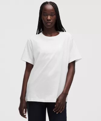 All Yours Organic Cotton Crewneck T-Shirt - White - M | lululemon (AU)