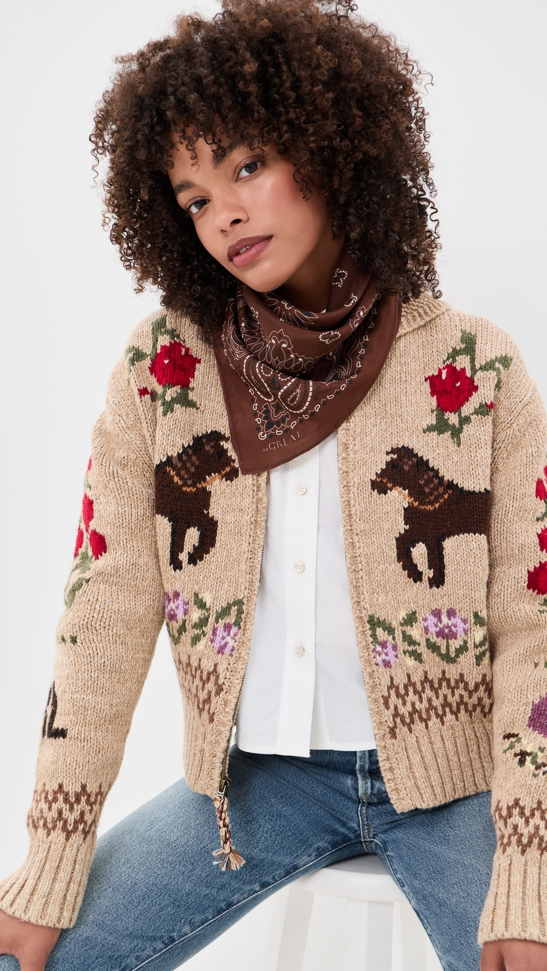 THE GREAT. The Silk Bandana | Shopbop | Shopbop