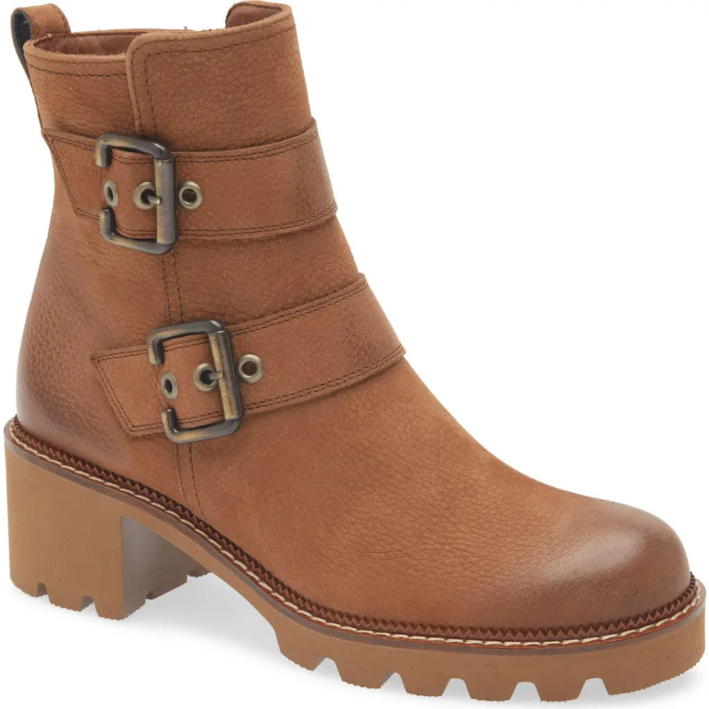 Paul Green Balboa Moto Boot in Toffee Grained Nubuck at Nordstrom Rack, Size 9.5Us / 7Uk | Nordstrom Rack