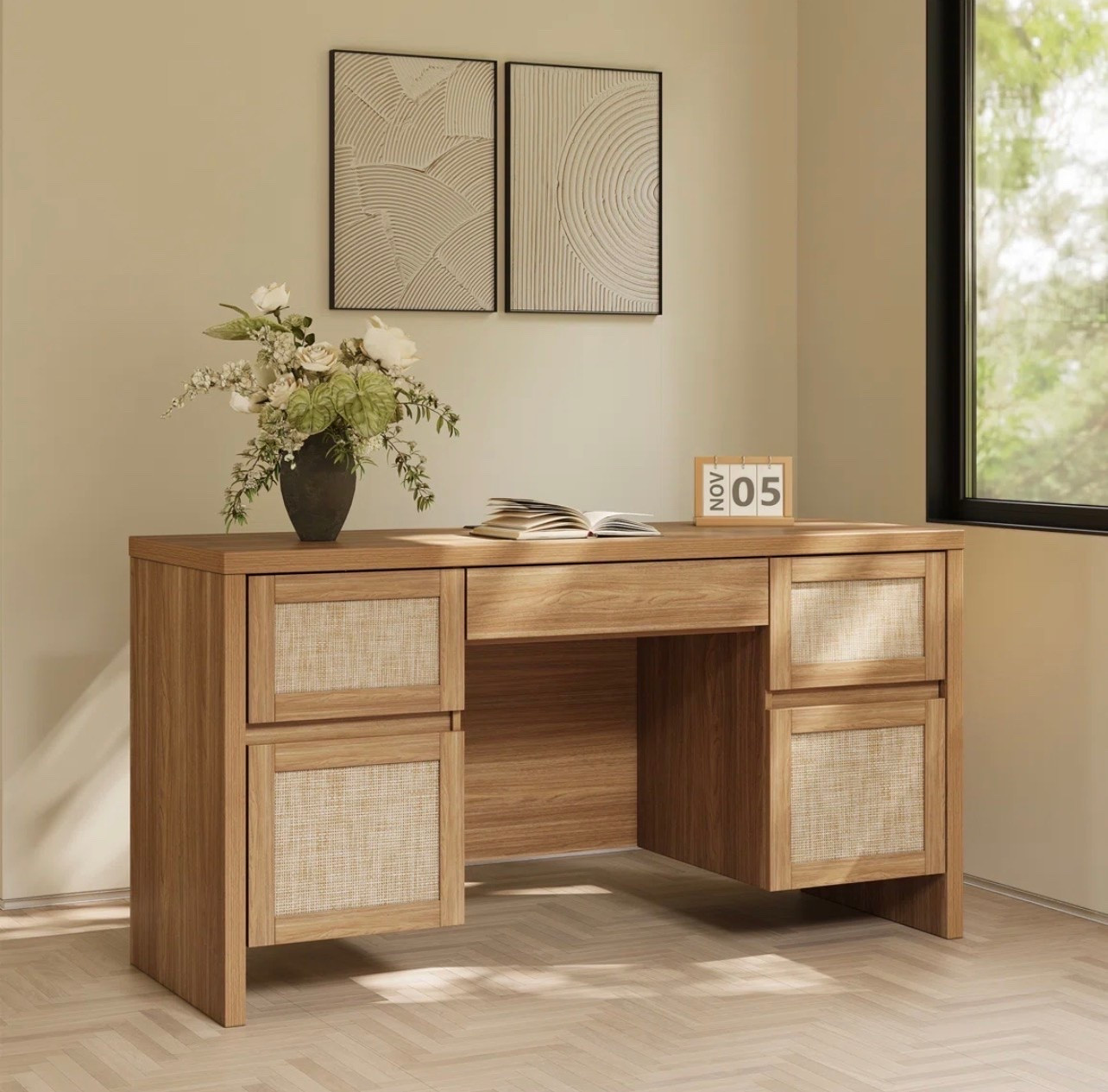 Fall Sale - Designer Modern Minimalist Style 57” Desk

#LTKHome #LTKSaleAlert #LTKSeasonal