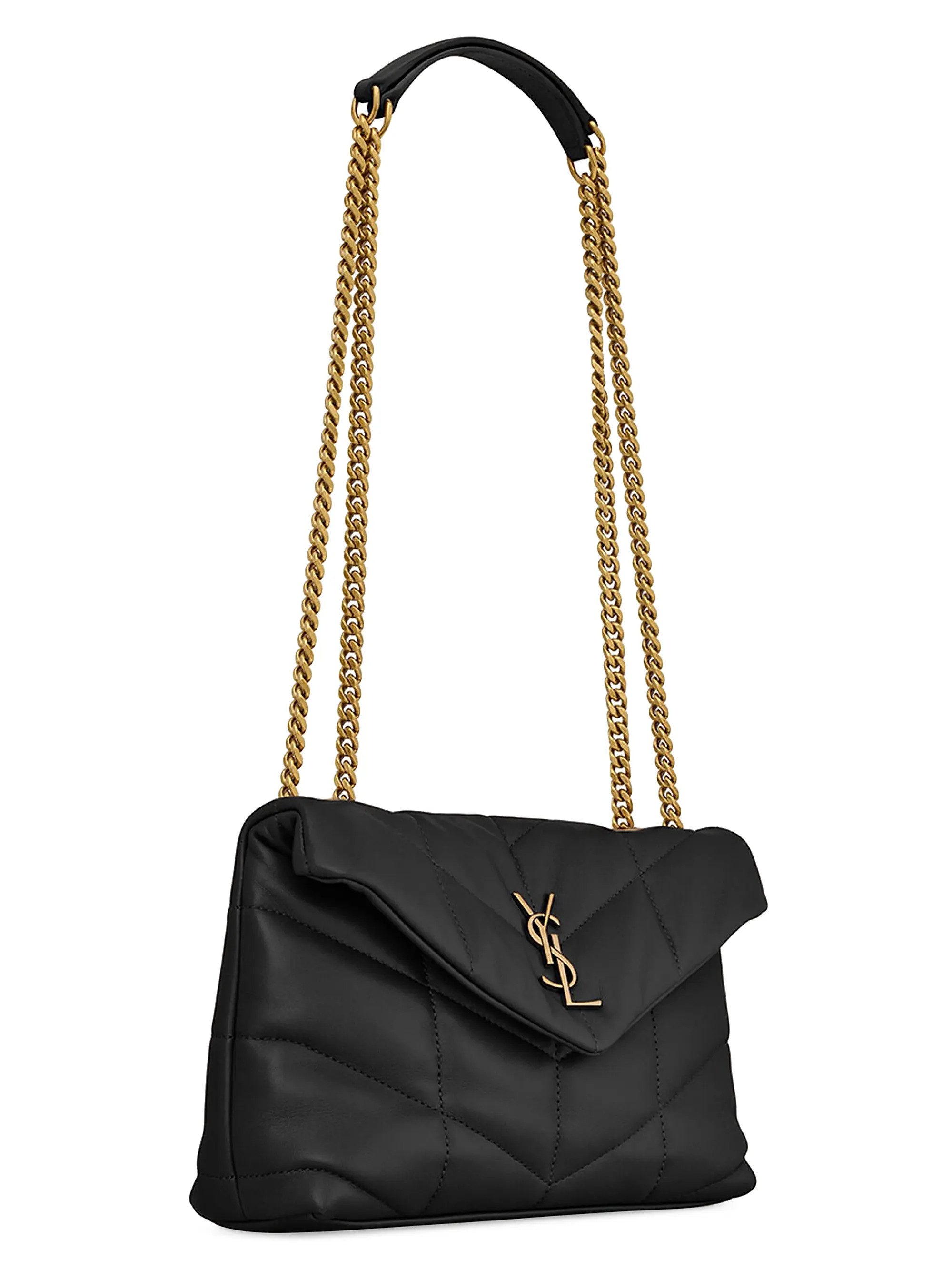 Shop Saint Laurent Puffer Toy Shoulder Bag in Quilted Lambskin | Saks Fifth Avenue | Saks Fifth Avenue