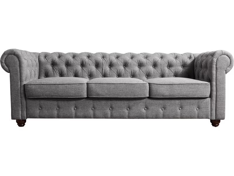 Quitaque Chesterfield 84" Rolled Arm Sofa | Wayfair North America