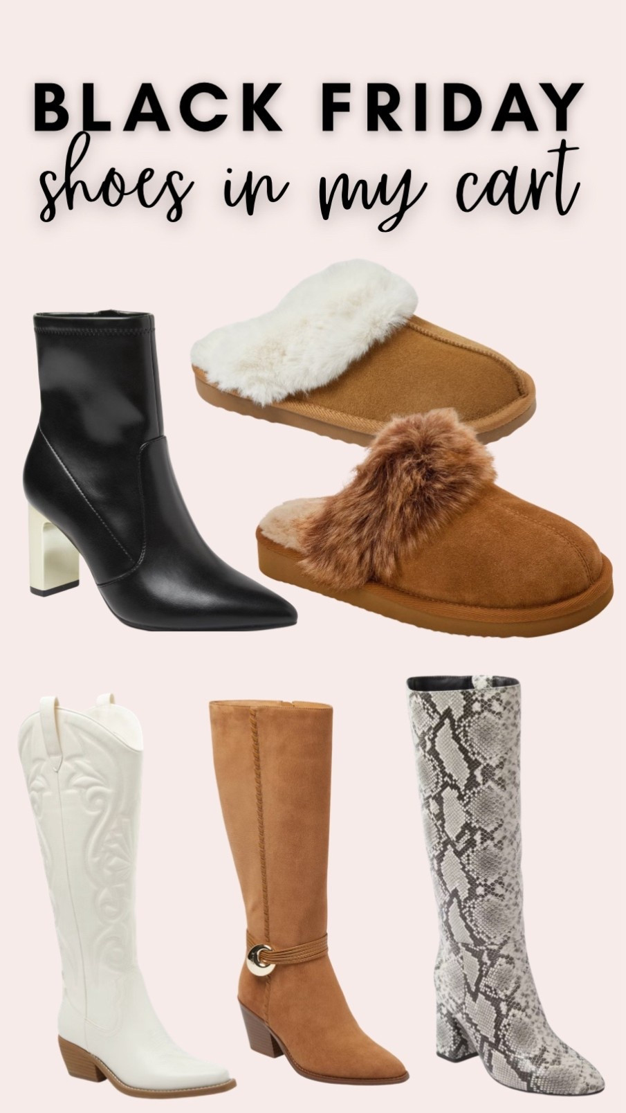 Shoes and boots on major sale (ALL UNDER $40!!!) for Black Friday! Obsessed with these boots, most $33, and slippers down to $12! Shop the haul here  

#LTKFindsUnder50 #LTKCyberWeek #LTKGiftGuide