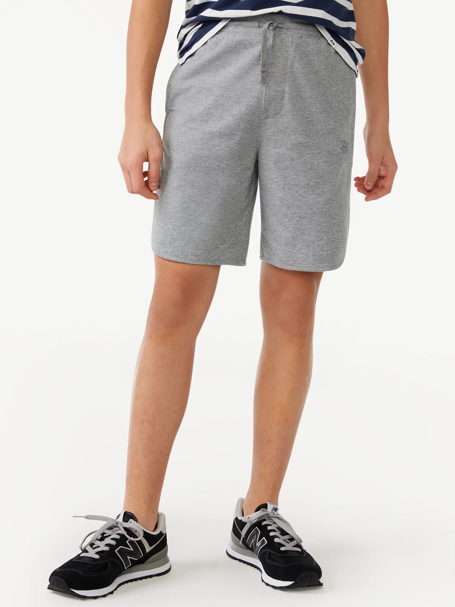 Free Assembly Boys Jersey Shorts with Dolphin Hem, Sizes 4-18 | Walmart (US)