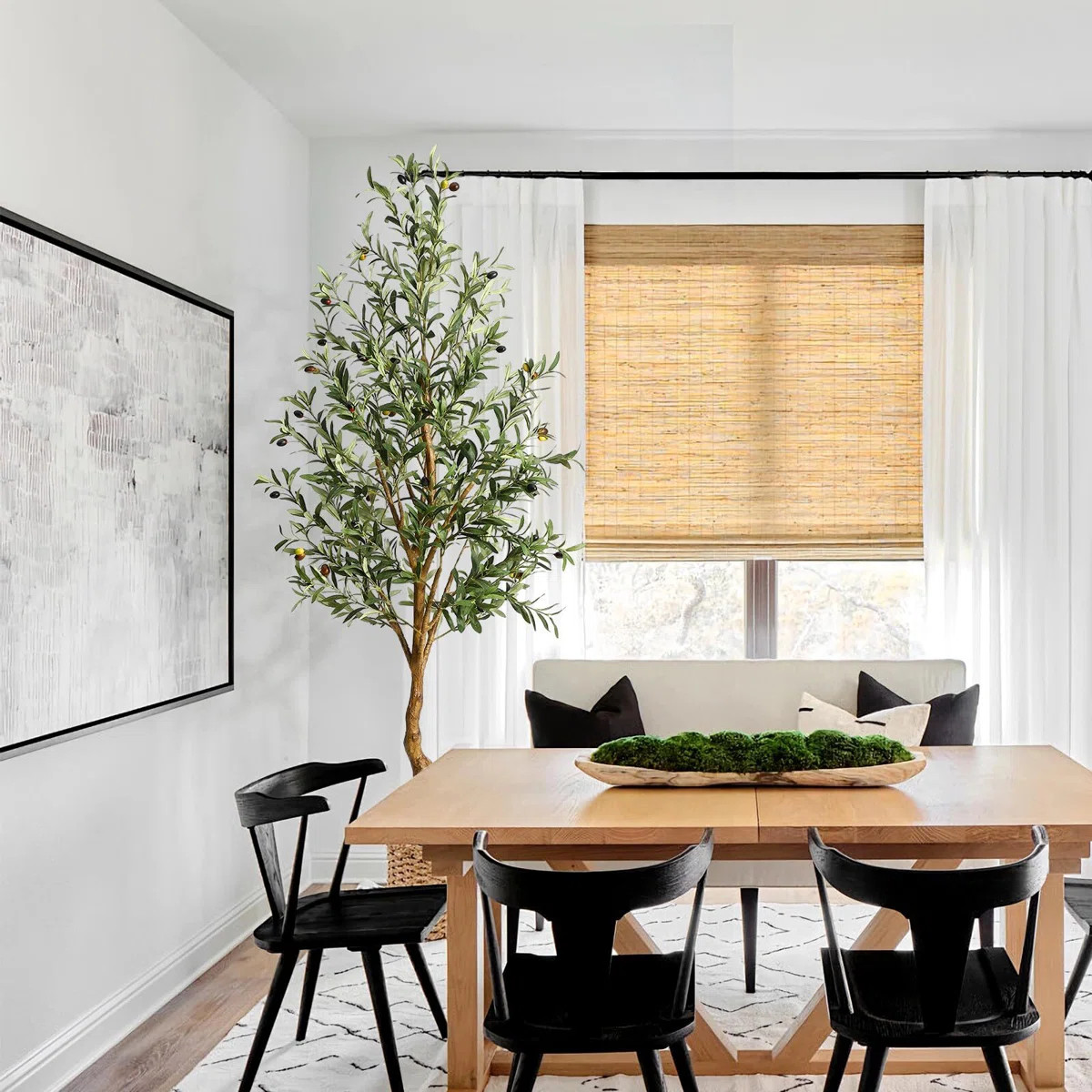 72'' Faux Olive Tree Tree in Pot | Wayfair North America