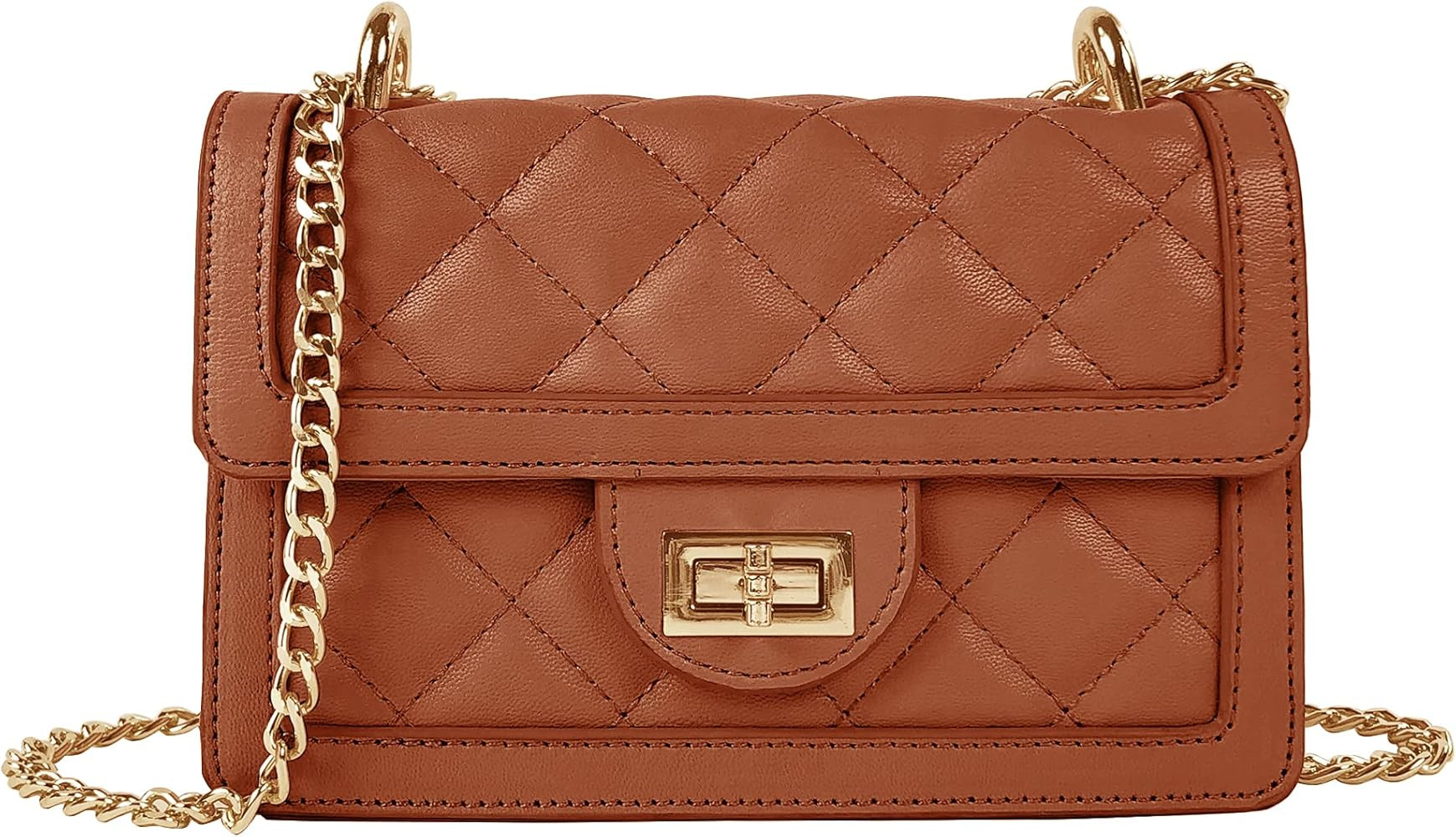 SG SUGU Small Quilted Crossbody Bag, Trendy Designer Mini Shoulder Bag, Phone Wallet Purse for Wo... | Amazon (US)