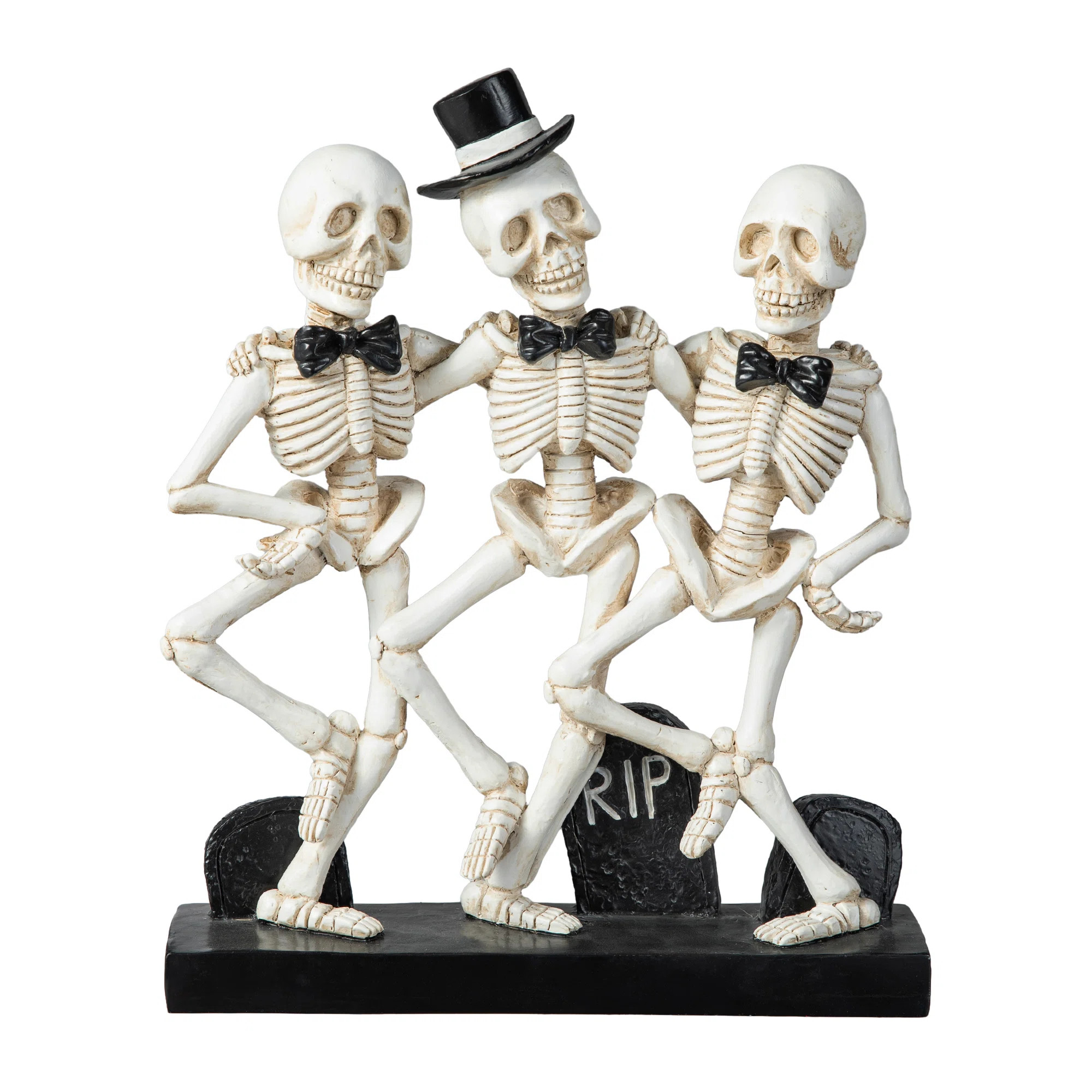 The Holiday Aisle® 10.50''H Halloween Polyresin Dancing Skeleton Table Decor | Wayfair | Wayfair North America