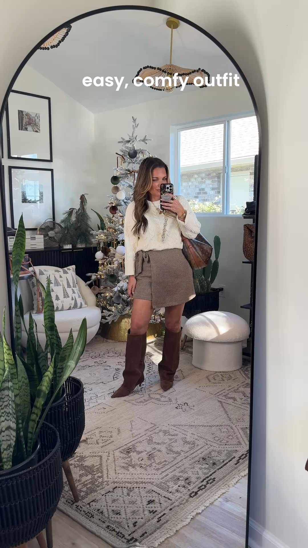 Thanksgiving outfit idea!! 
This viral skort is ADORABLE!!
Love it paired with this chunky Amazon sweater!! I bra tucked the sweater so that it looked nicer. 
Wearing small in sweater and large in skort (it runs small). 


#LTKOver40 #LTKHoliday #LTKPetite