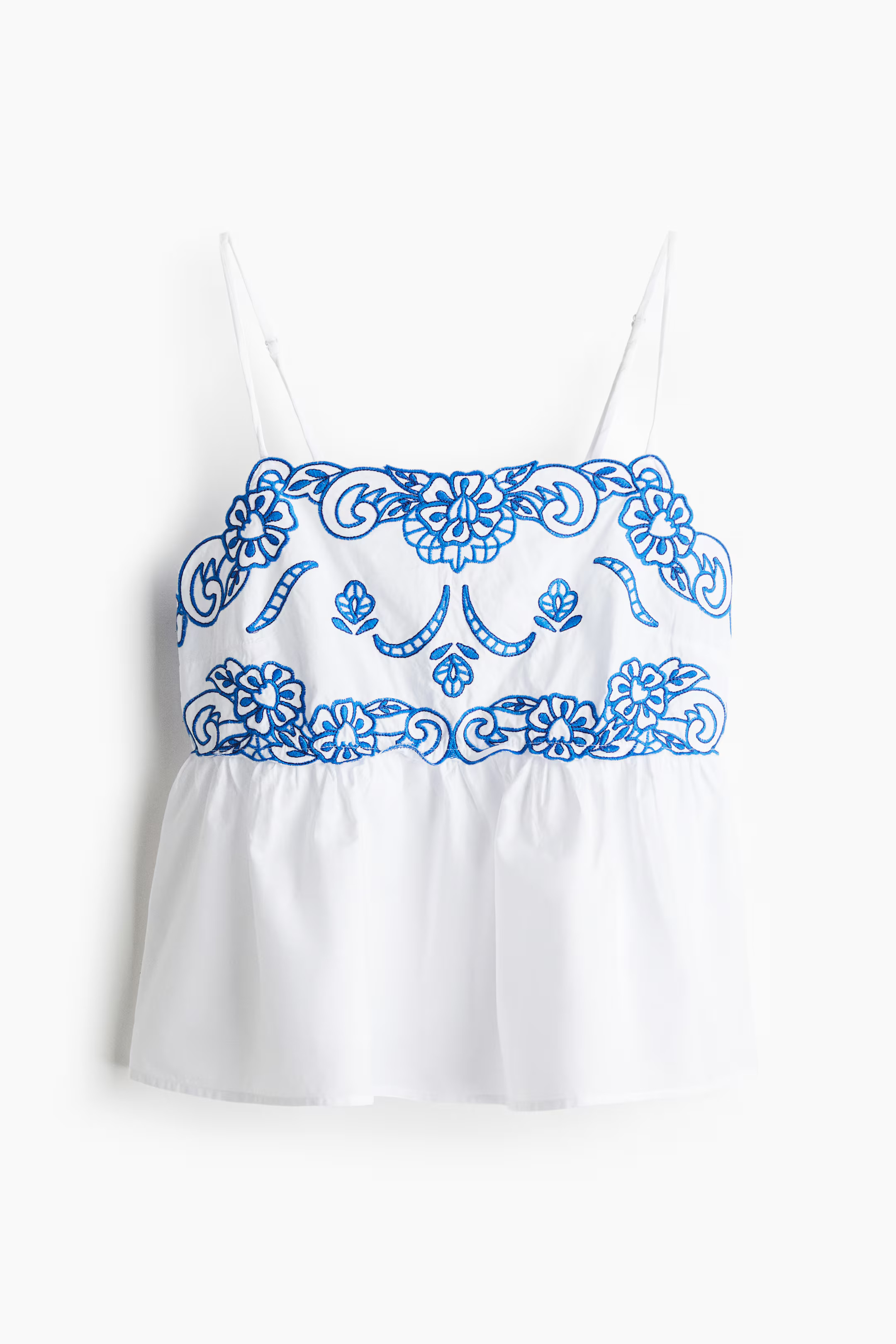 Embroidered strappy top | H&M (UK, MY, IN, SG, PH, TW, HK)