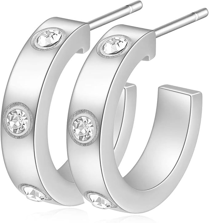 VQYSKO Love Friendship Earrings Gifts for Women Teen Girls Jewelry Gold and Silver Hoop Earrings ... | Amazon (US)