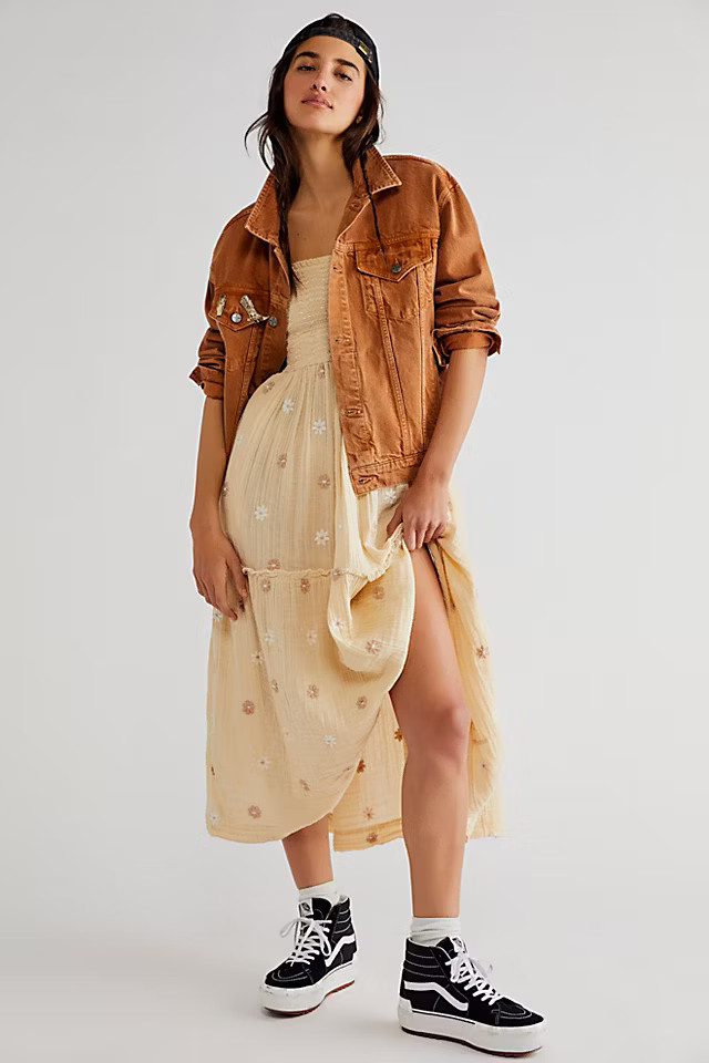 Dahlia Embroidered Maxi Dress | Free People (Global - UK&FR Excluded)