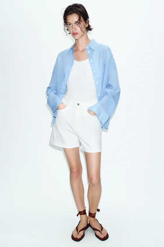 Z1975 MOM FIT SHORTS | Zara UK