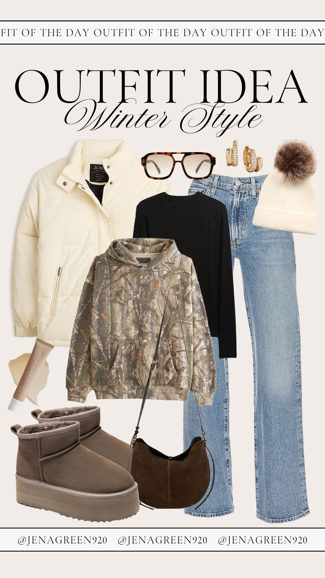 Winter Outfit | Winter Style | Winter Look | Camo Sweatshirt 

 #LTKSeasonal #LTKFindsUnder50 #LTKFindsUnder100